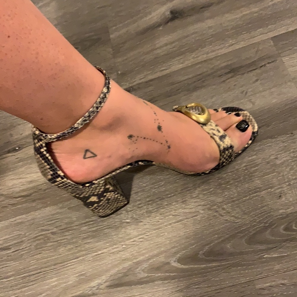 Coach Maya Snakeskin block heels - Picture 10 of 12